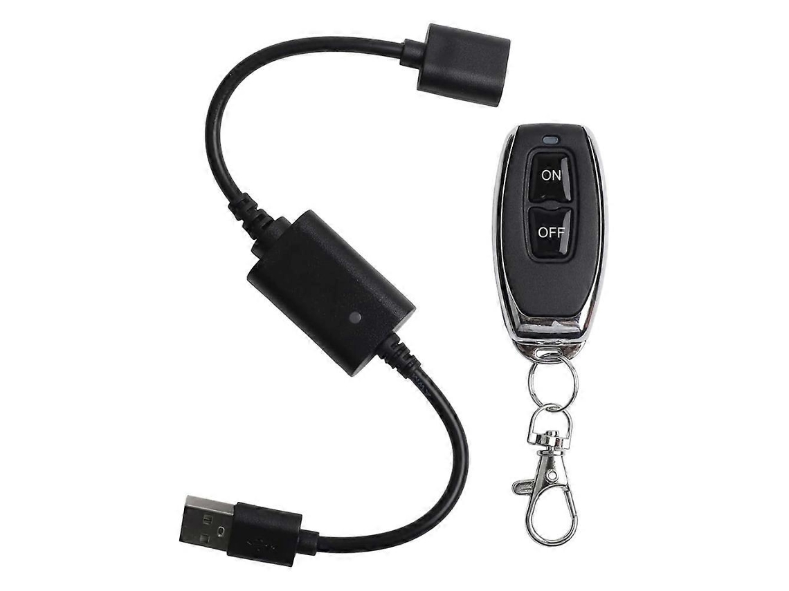 Controle Remoto Sem Fio Usb Dc5v 433mhz Com Interruptor Liga/desliga Para Fita De Led, Luminária De Leitura E Ventilador.