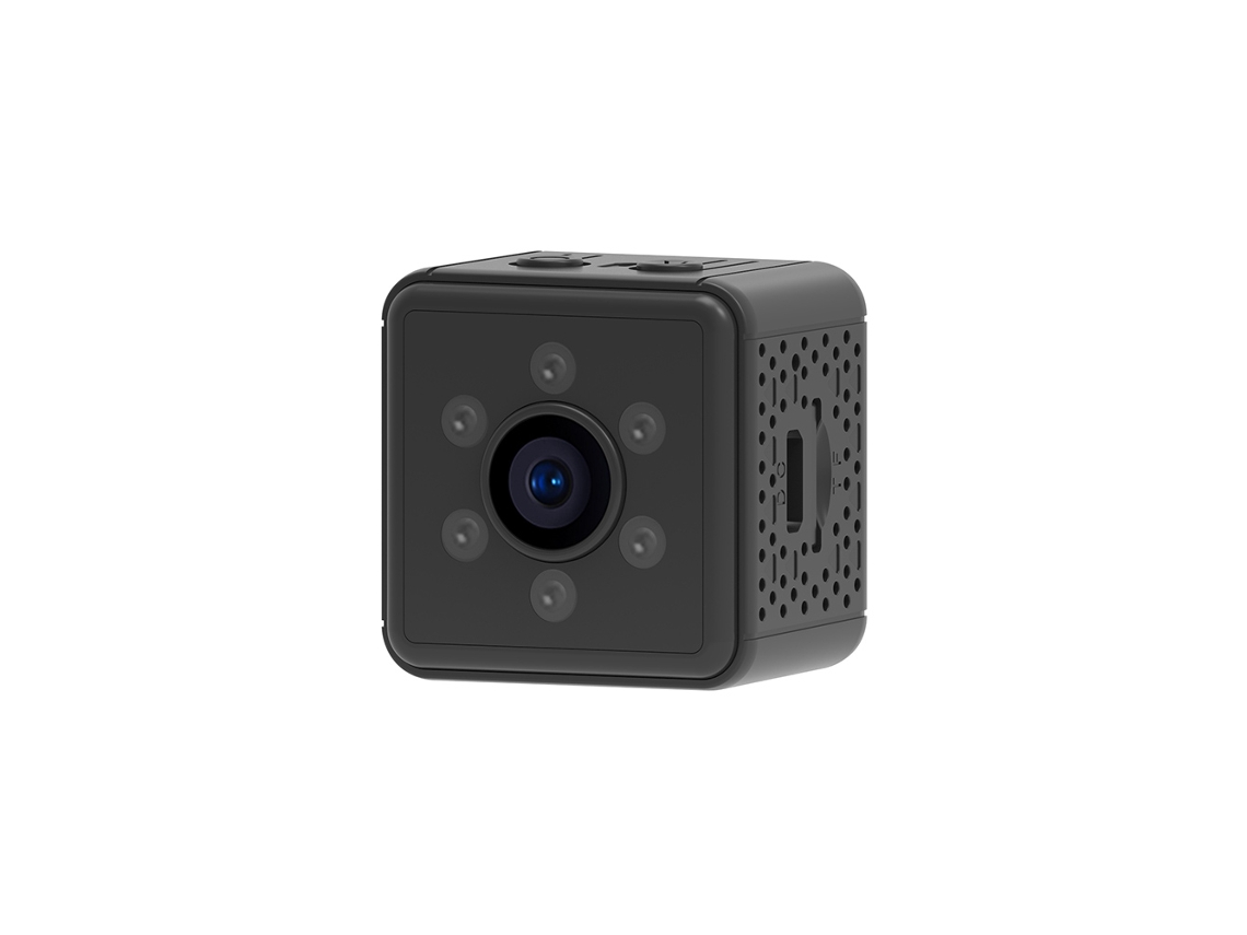 Nova Câmera de Vigilância Wi fi Sem Fio V3 Mini Hd MDUG (preta, Somente a Câmera)