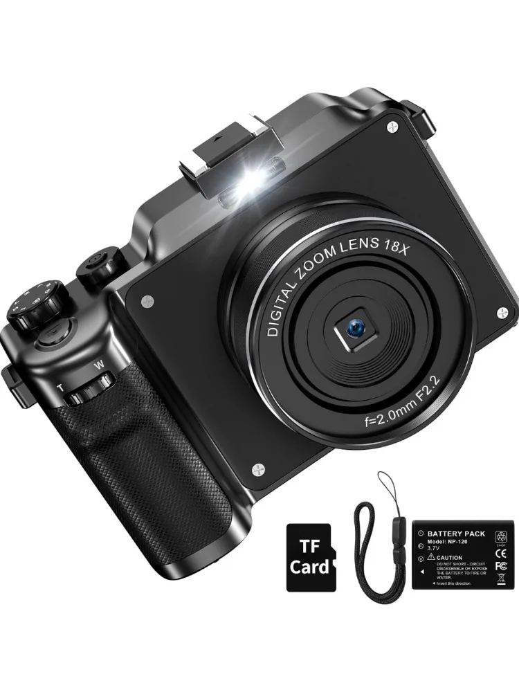 (sem Entrada Para Cartão Tf) Câmera Digital 4k, Zoom Digital De 18x, 48mp, Foco Automático Via Wi-fi