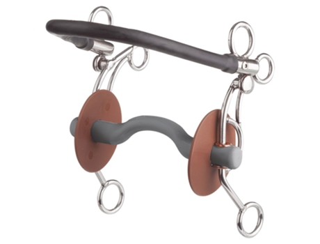 Hard Hackamore Tandem Us Tongue Port Snaffle Prateado 130 Mmberis