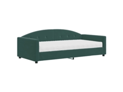 Daybed With Mattress, Daybed With Mattresses Vidaxl Verde Veludo (100 X 200 Cm)