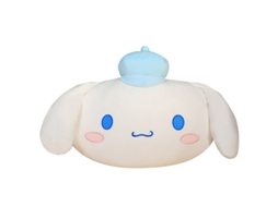 Almofada de Cabeça para Carro Cinnamoroll, Almofada Grande de Pelúcia, Encosto, Decoração para Casa Olhos Redondos Brancos CHABERLU