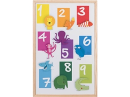 Quadro BI-OFFICE Números Zoo (40x60 cm - Magnético: Sim)