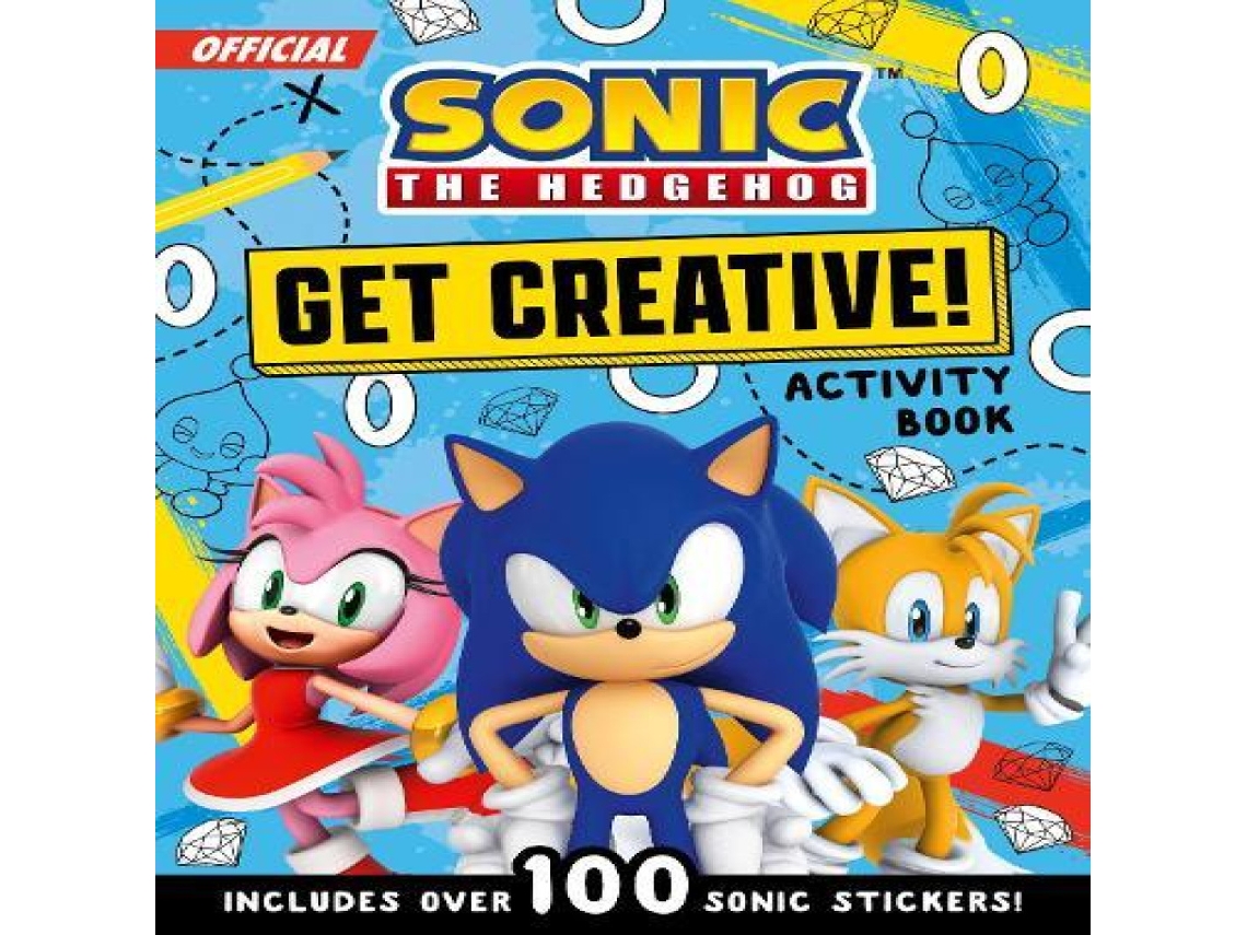 Livro Sonic The Hedgehog Get Creative! Sticker Activity Book de Sonic the Hedgehog (Inglês)