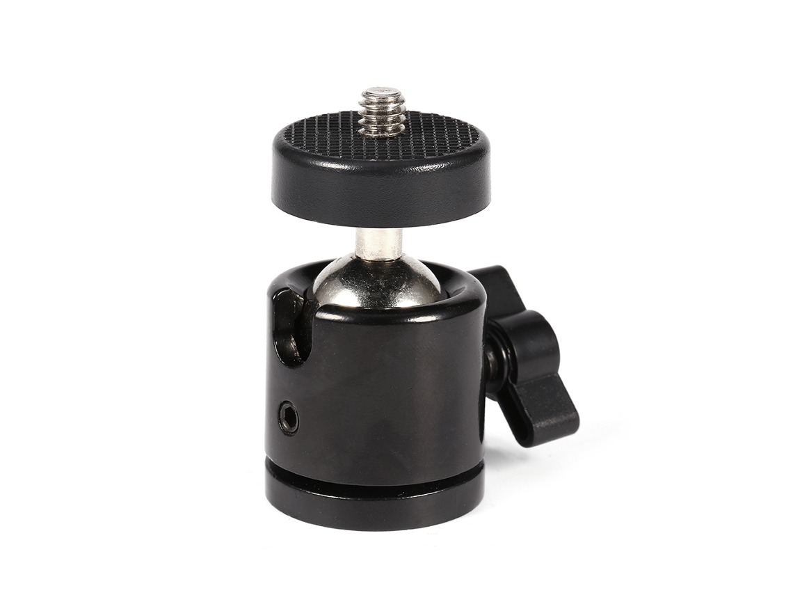 New 360° Mini Ball Head Bracket Mount For 1/4" Camera Tripod 3/8" Flash Holder LAXISCREED