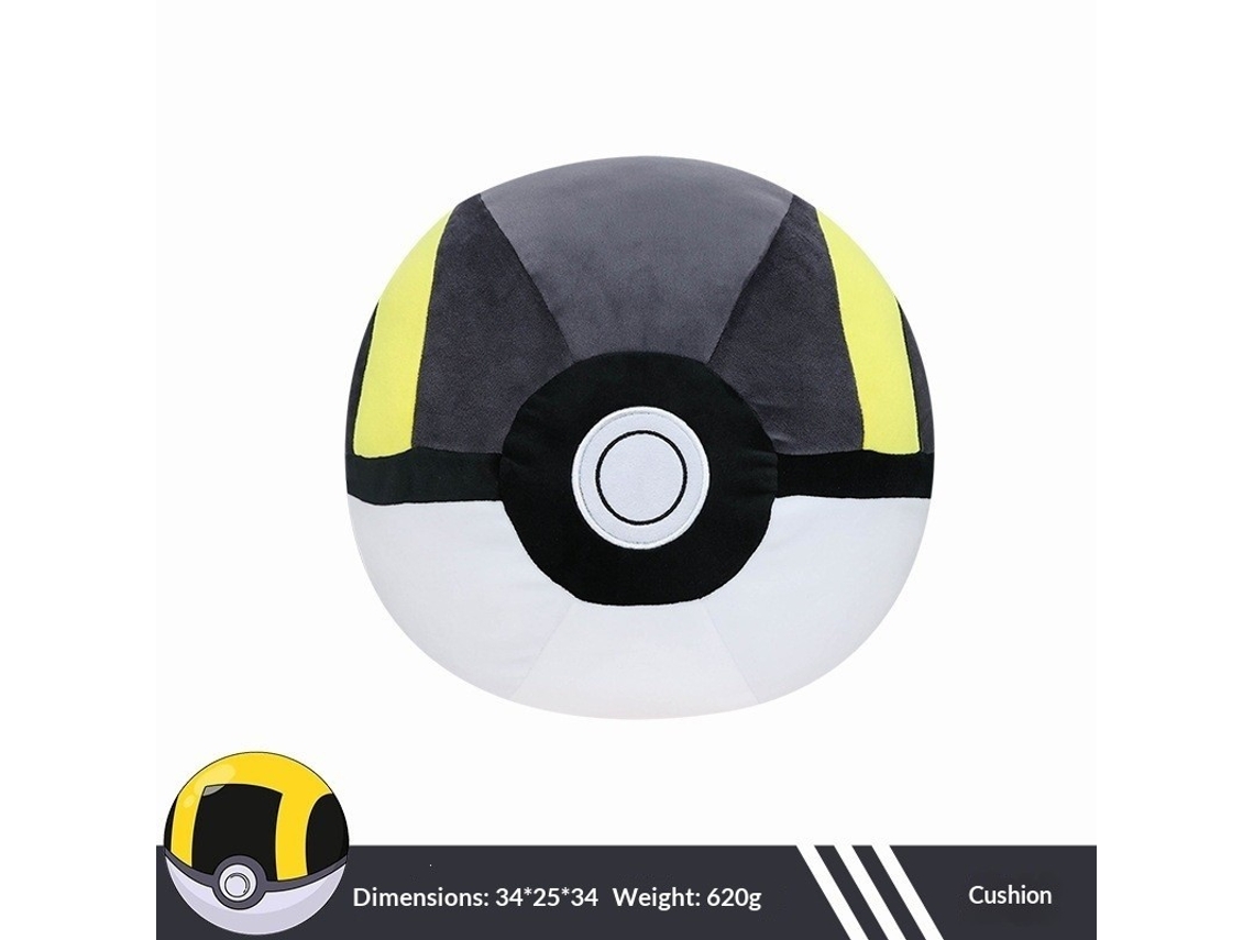 Almofada Ultra Ball Em Plush (cinzento, Preto E Amarelo)