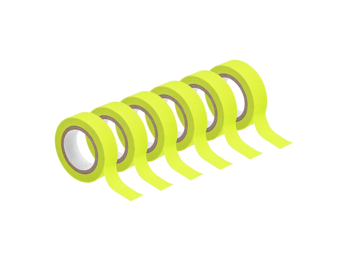 6 Rolos de Fita Adesiva Neon, 1,5 Cm X 5 M, Fita Fluorescente Luminosa para Decoração de Festas e CHABERLU