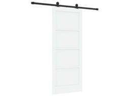 Porta Deslizante Branco e Preto 83 X 202 Cm MAISON EXCLUSIVE