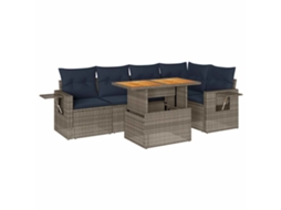 Garden Sofa Set, Garden Sofa Sets Vidaxl Cinzeto Rattan / Vime (n/a)