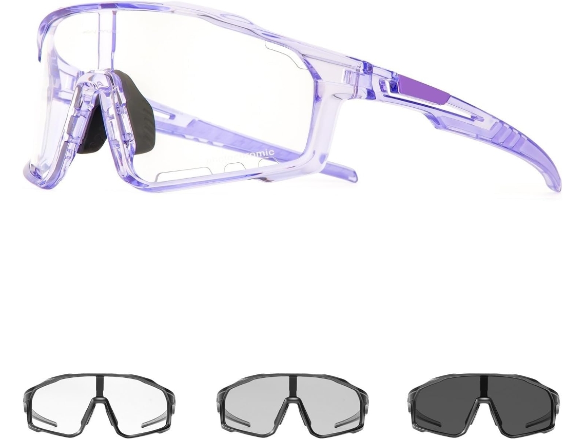 Óculos Sol Fotocromáticos Lunette Velo Homme Masculinos Femininos Ciclismo Resistente S/MARCA