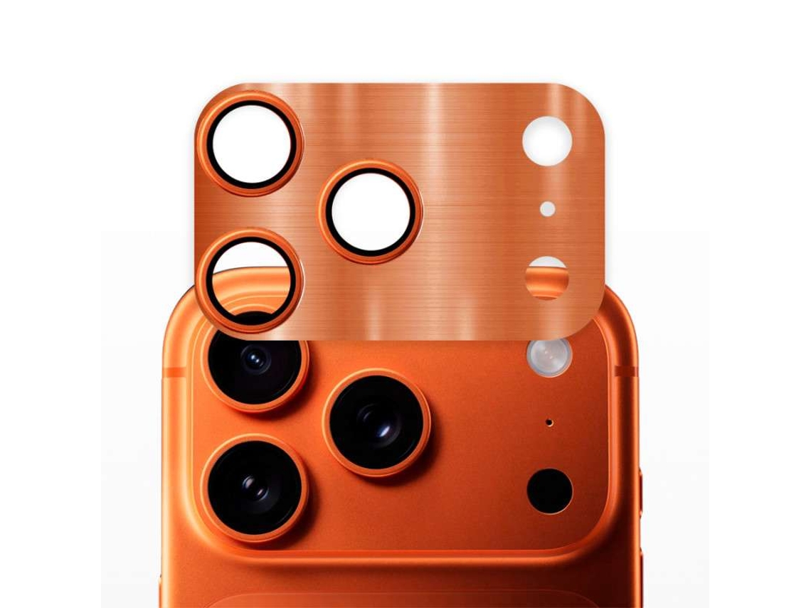 Protetor Câmara Metalizado Laranja para Iphone 17 Pro Max LA CASA DE LAS CARCASAS