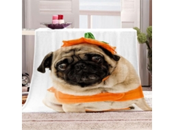 Manta de Lã Fansu Estampa 3d Cachorro Quente Macia e Fofa Microfibra para o Inverno Colcha Sofá Adequada Adult