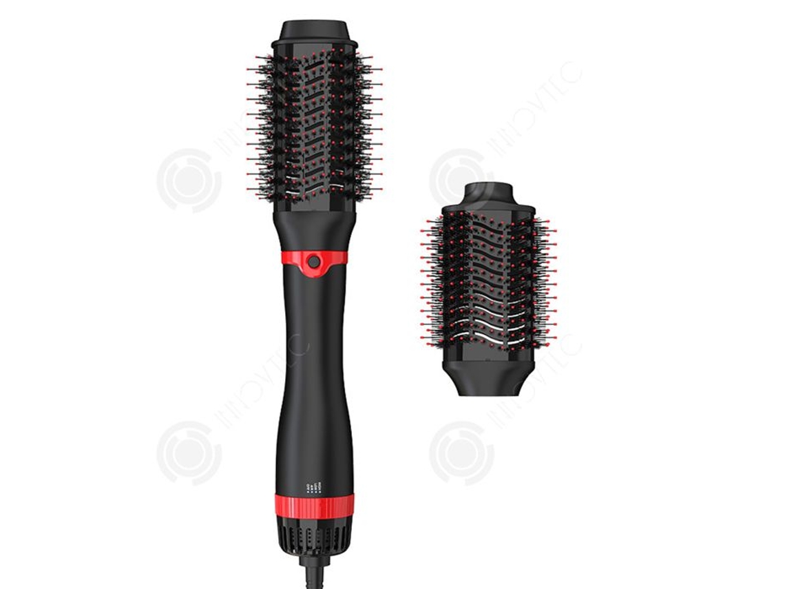 Inn Brosse Soufflante 220v 1200w Três Modos 2 Em 1 Pente A Ar Quente Multifuncional Secador De Cabelo Varinha Encaracoladora Penteado Liso Innovtec