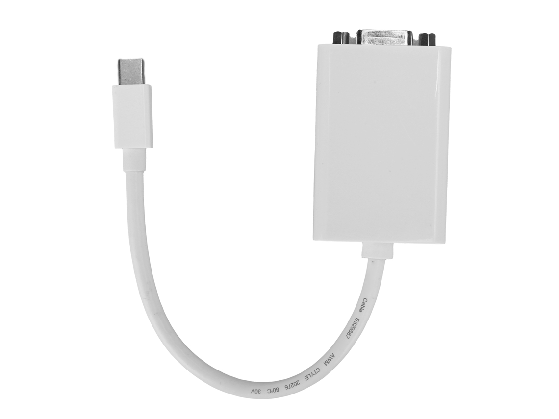 Adaptador Convertidor Mini Dp Macho a Vga Hembra Cavo Hd de 17 Cm para Ordenador Lenovo Macbook X1