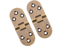 2 Dobradiças Invisíveis Torneadas Em Metal Bronze, Liga De Zinco,