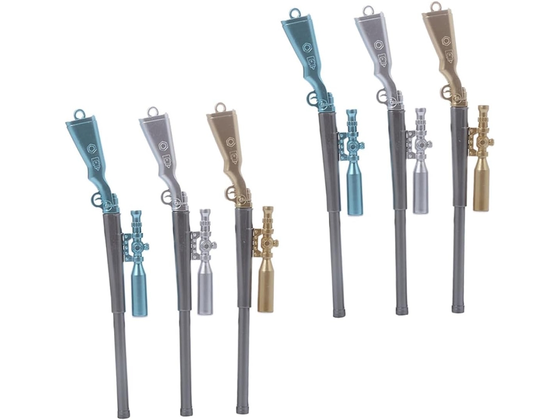 Conjunto De 6 Canetas Gel Luminosas Para Assinatura, Portáteis E Fofas