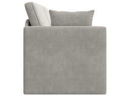 Sofá cama de Chão Cinzento claro 213 X 70 X 77 Cm Veludo SYFAX