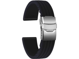 Pulseira De Silicone Com Fecho De Aço Inoxidável, Pulseira Ajustável Unissex Para Smartwatches.