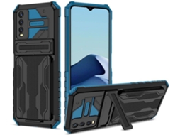 Capa Vivo Y20/Y20i/Y12a/Y20s/Y12s HFS HOUSE Kickstand Azul