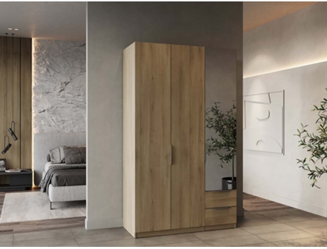 Roupeiro C/espelho Ambihome Shade 10 Carvalho, C119xp51xa203cm