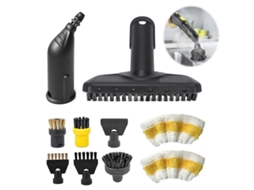 Conjunto De Acessórios De 10 Peças Para Limpadores A Vapor Kärcher Sc1, Sc2, Sc3, Sc4, Sc5 Inclui Bicos, Escovas Slowmoose