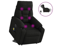 Electric Stand Up Massage Recliner Chair, Electric Stand Up Massage Recliner Chairs Vidaxl Preto Microfibra