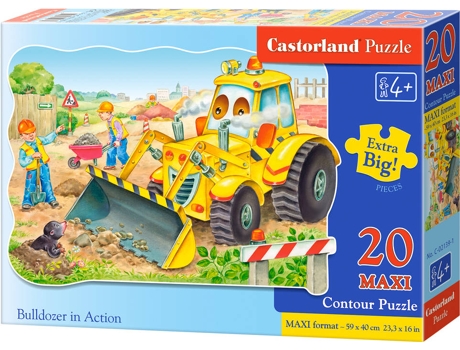 Puzzle  Bulldozer in Action (20 Peças)
