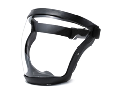 Visor Facial Proteção - Máscara Facial - Proteção Contra Poeiras E Gotas - Pc - Preto