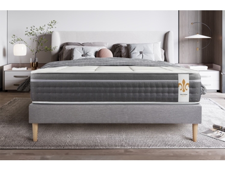 Colchão Base Trente LITIER_DELUXE_TRADITION Espuma com memória Cinzento (180x200cm)