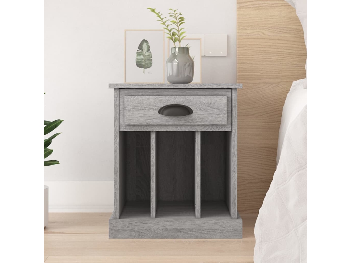 Vidaxl Mesa De Cabeceira 43x36x50 Cm Cinzento Sonoma