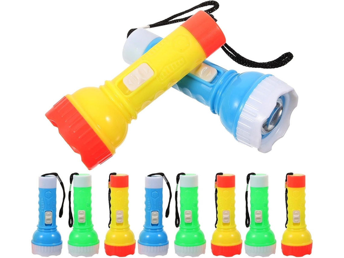 Conjunto De 24 Chaveiros Com Lanternas Led Recarregáveis Em Plástico.
