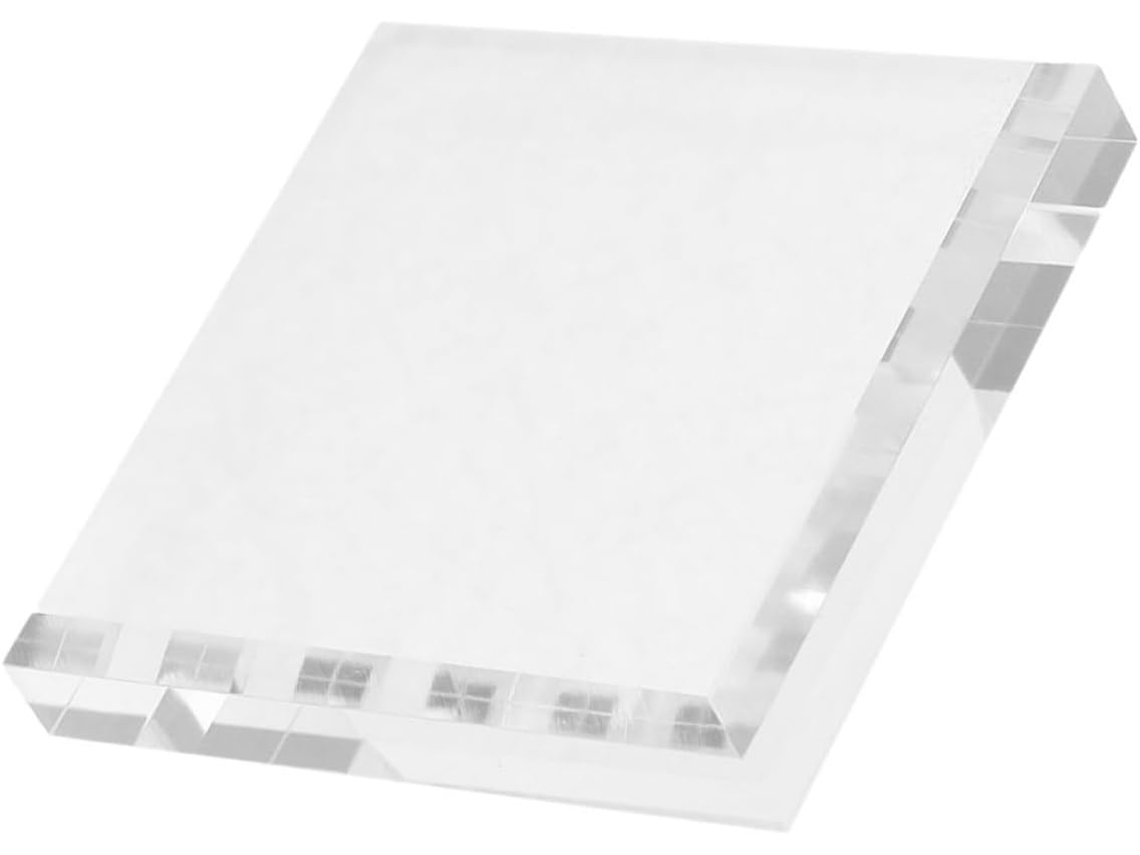 Suporte De Acrílico Transparente Quadrado Besportble 8x8x15 Cm, Base Multifuncional Para Exibir Joias, Lembrancinhas E