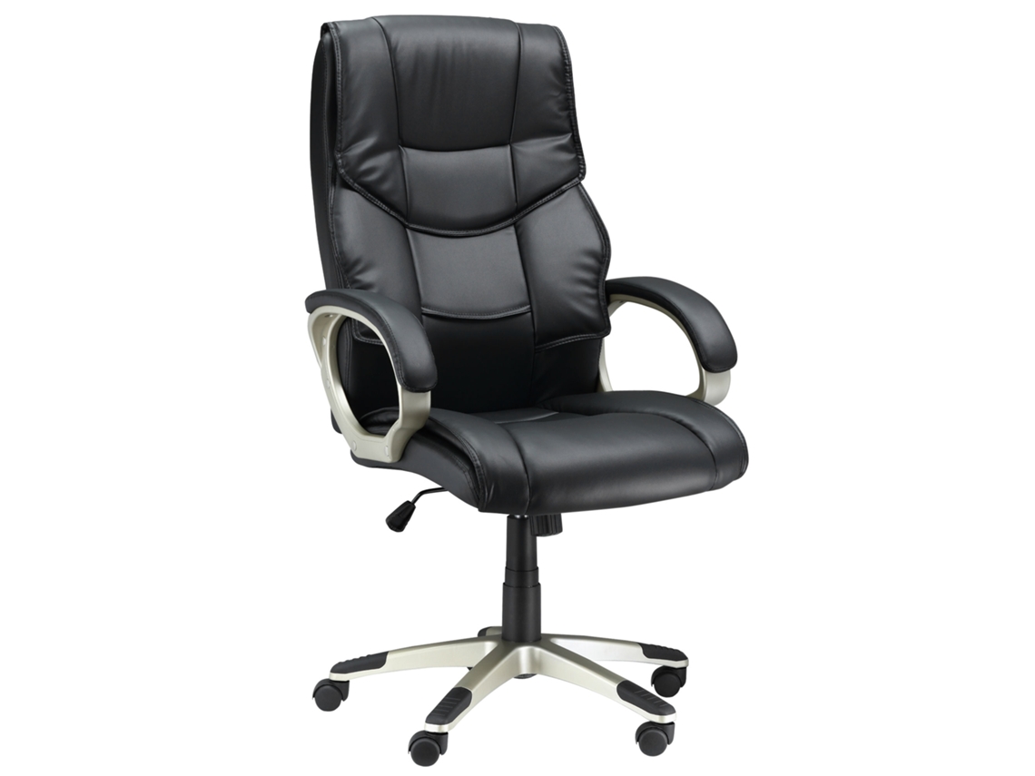 Cadeira De Escritório Ajustável Em Altura 114–124 Cm, Com Função De Balanço, Cadeira De Escrivaninha Ergonômica Cs