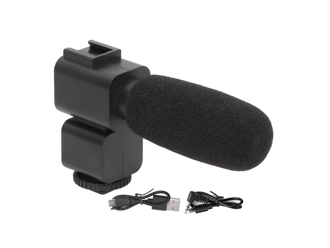 Video Recording Microphone Wide Range Frequency Shock Absorbing Stereo Interview Microphone For Camera LAXISCREED