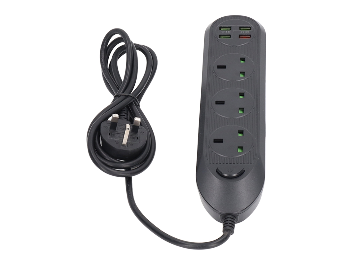 Laxiscreed Tomada Multifuncional 3000w Com 3 Tomadas E 4 Portas Usb Para Maior Praticidade