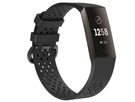 Bracelete INF Wbf-afc3 hole-11(s) para Fitbit Charge 3/4 (Preto - S)