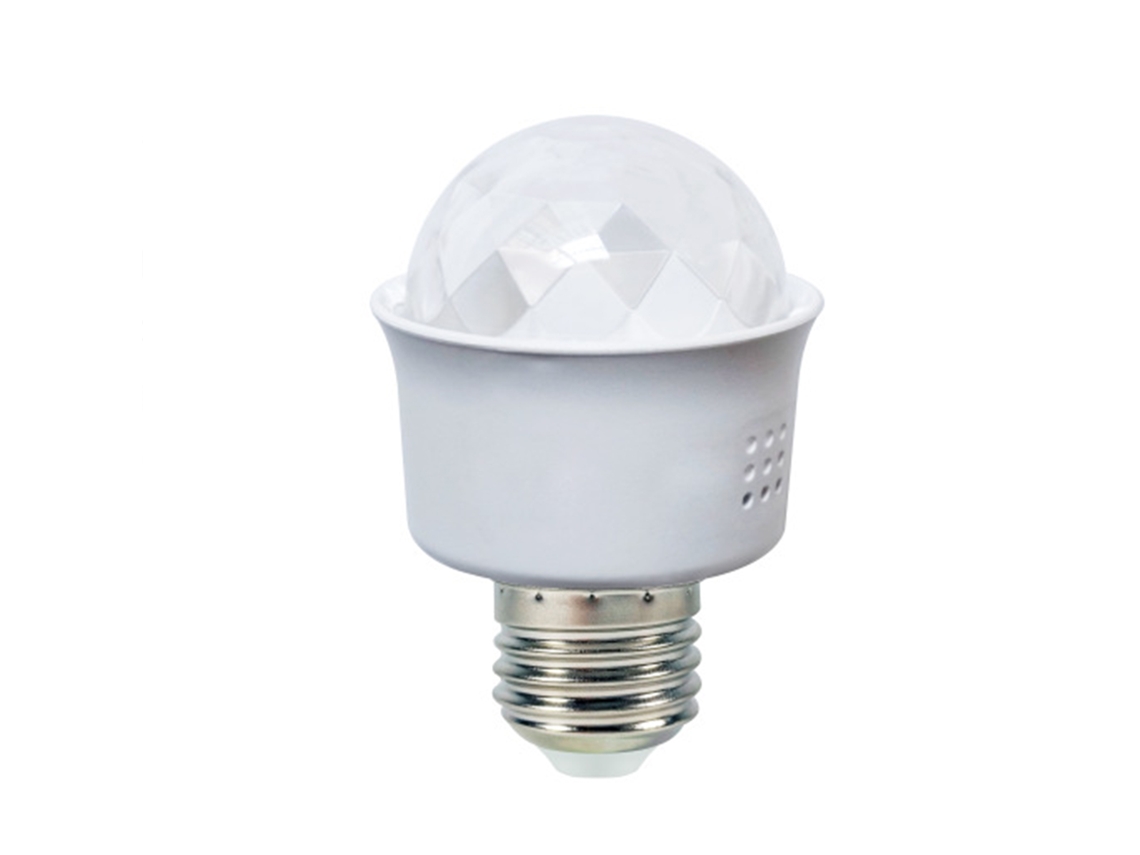 Lâmpada LED mini RGB mudança de cor 3W E27 projeção ambiente festas KTV decoração plug and play | S/MARCA