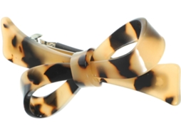 Presilha De Cabelo Minimalista Em Acetato E Metal Com Nó, Ideal Para Mulheres.
