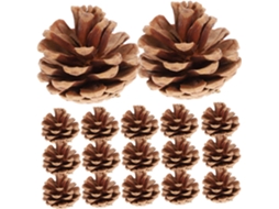 Conjunto De 48 Enfeites De Natal Com Flores Secas Marrons, Ideais Para Pendurar Na Árvore De Natal. Gokoco