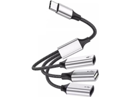 Hub Divisor Usb-c Com Porta Otg, Transferência Rápida De Dados,