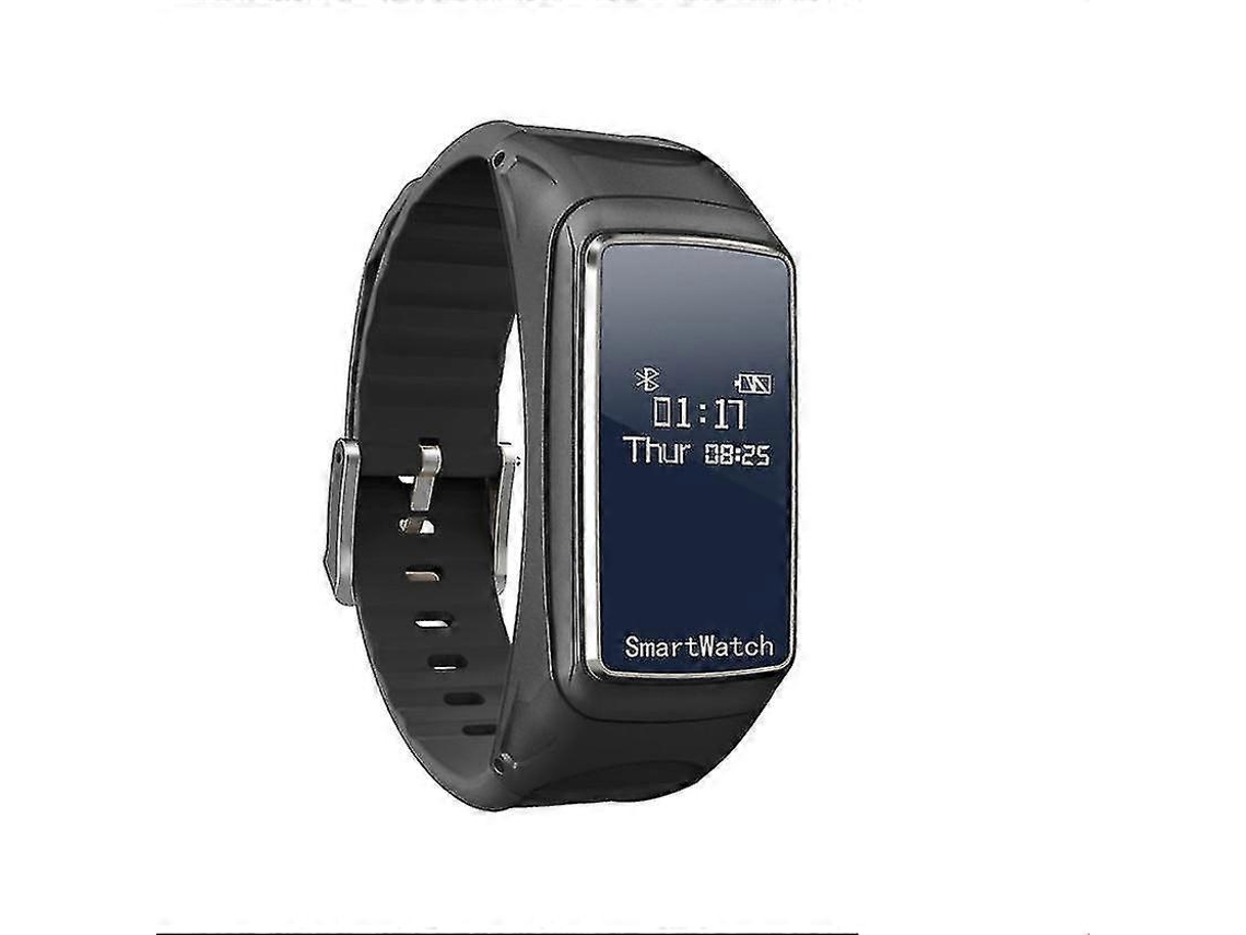 Relógio inteligente com fones de ouvido sem fio TWS Bluetooth 5.0, fones de ouvido esportivos, fone de ouvido inteligente Ly Ebike (preto)