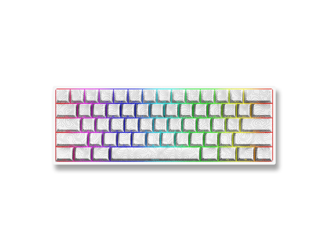 Teclado Mecânico LAXISCREED 61 Teclas Hot swap Led