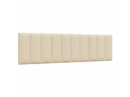Vidaxl Almofadão De Cabeceira Hanko 180 Cm Tecido Creme