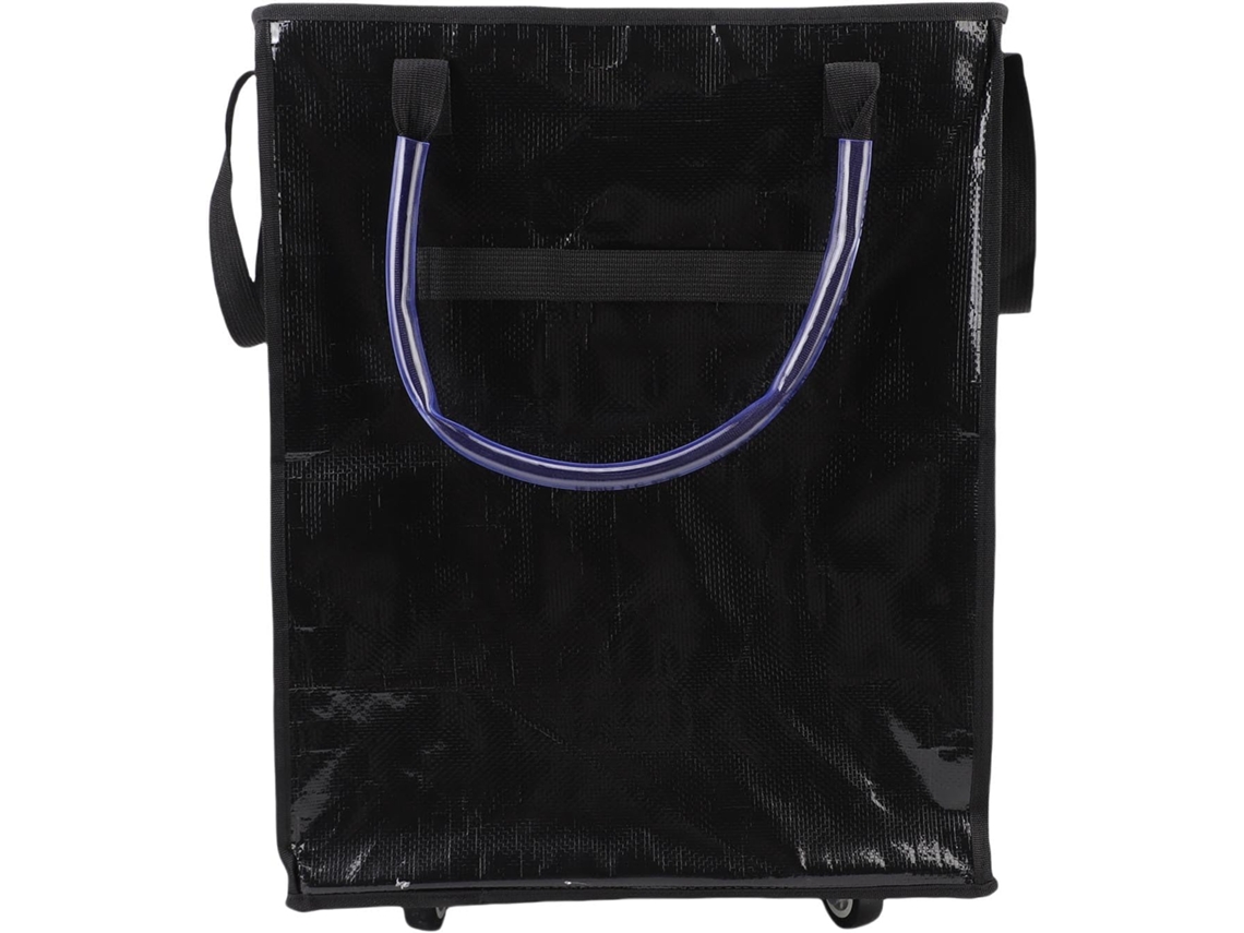 Sacola De Compras Reutilizável Emukoep Com Rodas, Espaçosa E Resistente, Ideal Transportar Compras E Itens Pessoais.
