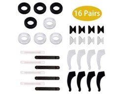 16 Pares de Retentores Óculos Redondos Antiderrapantes Silicone, Almofadas Nasais, Ganchos Orelha, GOKOCO