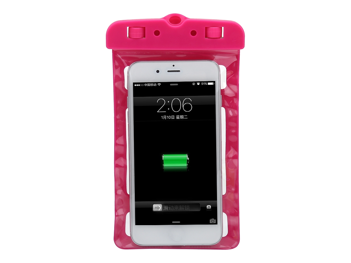 Bolsa de Mergulho 6,2 Polegadas e Abaixo Disco Bolsa de Mergulho com Dupla Segurança (rosa) EOOCOO (dupla Segurança À Prova D'água)