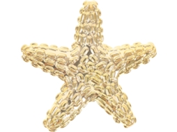 Puxadores E Botões De Liga Metálica Alipis Para Armários, Modelo Estrela Do Mar, Dourados, 4mm, Furo Único