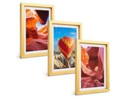 Composição De Quadros Gargantas Do Deserto, Balão Espelharte (3 Peças 20x30 Cm)