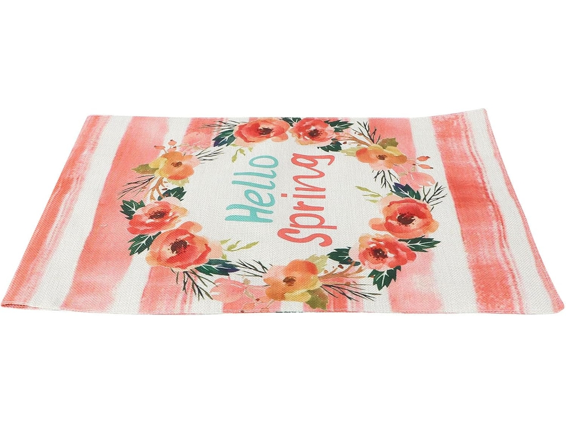 Bandeira de Jardim Kichouse para Exterior com Motivo de Primavera, 47 X 32 Cm, Tecido de Linho Às Intempéries, CHABERLU