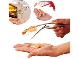 Limpador E Descascador De Camarão 2 Em 1, Cabo Ergonômico Para Cozinha E Churrasqueira, Utensílio De Limpeza Frutos Do Mar Próprio Para Lava, Louças